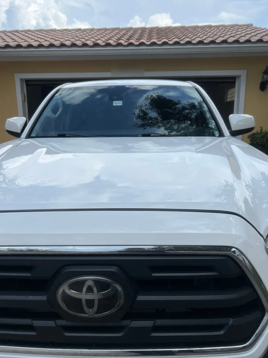 Toyota Tacoma with its new windshield after mobile replacement in Lake Nona, Orlando FL